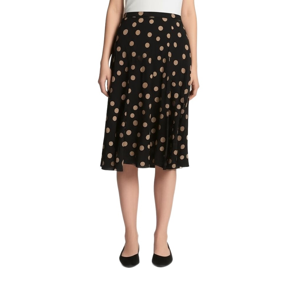 GAP Black Polka Dot Classic Playful Skirt Womens Small